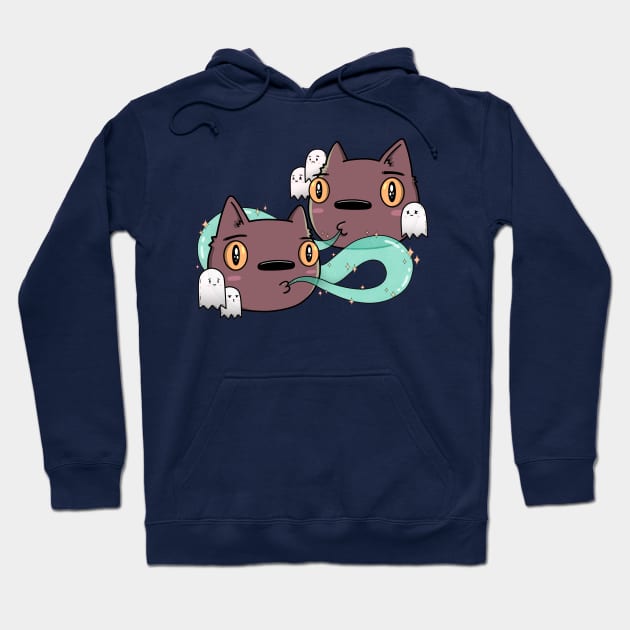 Mystic Kitties Hoodie by Kill Taupe